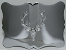 Traditional Stag Kilt Belt Buckle - Polished