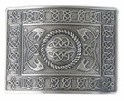 Highland Serpent Kilt Belt Buckle - Antique