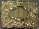 Thistle Pipers Buckle - Gold Plate