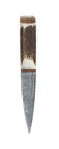 Staghorn Damascus Steel Sgian Dubh