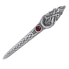Book of Kells Dog Kilt Pin with Stone