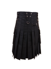 Black and Chrome Utility Kilt