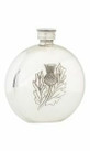 Thistle Round Pewter Flask - 6 oz