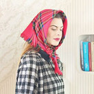 Tartan Square Scarf - 29" x 29"