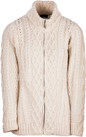 Irish Zip Cardigan Sweater - B926