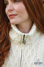 Irish Zip Cardigan Sweater