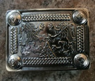 Rampant Lion & Celtic Knot Kilt Belt Buckle