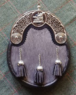 Two Shield Boar Silver Nguni Sporran