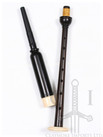 R.G. Hardie Standard Blackwood Practice Chanter with Imitation Ivory Ferrule and Sole
