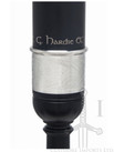 R.G. Hardie Standard Plastic Practice Chanter with Engraved Nickel Ferrule and Imitation Ivory Sole