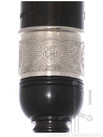 R.G. Hardie Standard Blackwood Practice Chanter with Engraved Nickel Ferrule and Imitation Ivory Sole