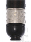 R.G. Hardie Standard Blackwood Practice Chanter with Engraved Nickel Ferrule and Imitation Ivory Sole