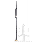 R.G. Hardie Long Plastic Practice Chanter with Engraved Nickel Ferrule and Imitation Ivory Sole