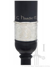 R.G. Hardie Long Plastic Practice Chanter with Engraved Nickel Ferrule and Imitation Ivory Sole