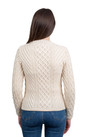 Cable and Weave Aran Crew Ladies Sweater