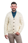 Irish V-Neck Button Cardigan