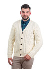 Irish V-Neck Button Cardigan