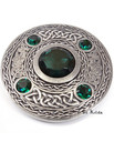 Five Stone Plaid Brooch