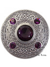 Five Stone Plaid Brooch