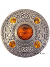 Five Stone Plaid Brooch