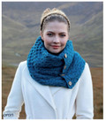Ladies Coconut Buttons Snood Scarf