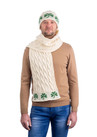 Cable Knit Shamrock Scarf