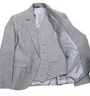 New Light Grey Arrochar Tweed Jacket and Vest - 39R customized