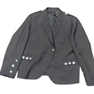 Ex-Rental Black Argyle Jacket 48L