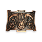Highland Coo Belt Buckle - Chocolate Bronze