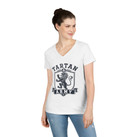 Tartan Army Ladies' V-Neck Tee - Scottish Lion Crest Women's Shirt