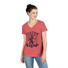 Tartan Army Ladies' V-Neck Tee - Scottish Lion Crest Women's Shirt