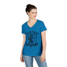 Tartan Army Ladies' V-Neck Tee - Scottish Lion Crest Women's Shirt