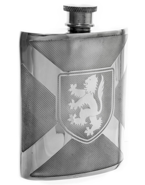 Rampant Lion Flask  - 4.5"