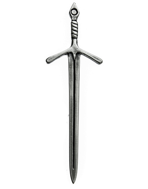Brooch Pin New Scottish Budget Stainless Steel 4" Claymore Broadsword Kilt 