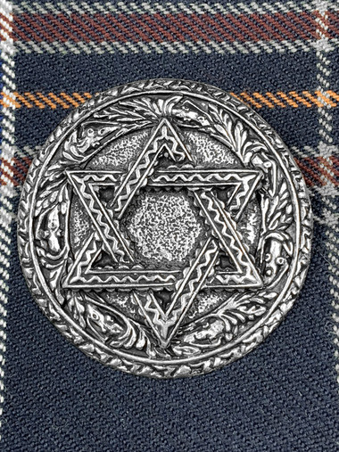 Jewish Star with Oak Leaf Surround