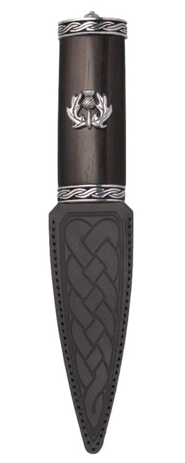 Torridon Blackwood Thistle Sgian Dubh with Plain Top
