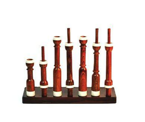 Gibson Cocobolo Fireside Pipes with Imitation Ivory Ferrules