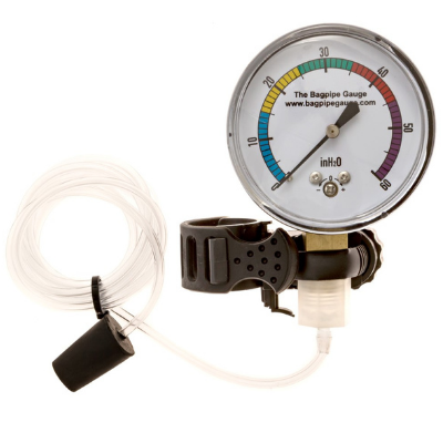 Bagpipe Gauge for Steady Blowing and Tone