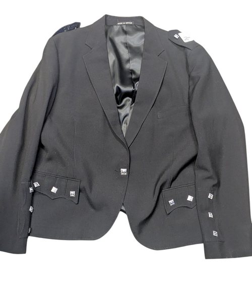 Like New Black Argyle Jacket 46R