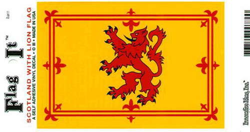 Lion Rampant Flag Decal