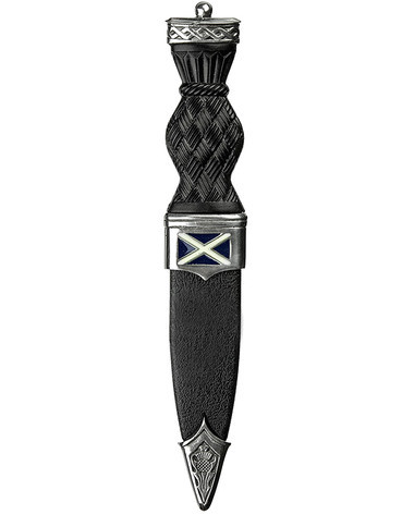 Saltire Sgian Dubh with Ball Top