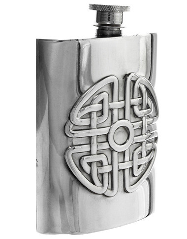 Celtic Knot Flask -  Polished - 4.5"