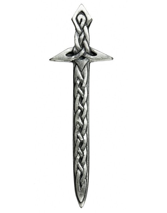 Full Interlaced Broad Sword Kilt Pin