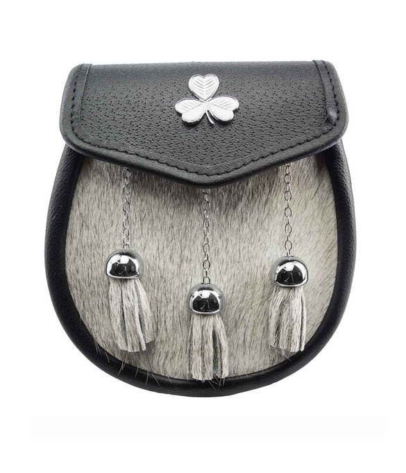 Irish Shamrock Ivory Semi-Formal Sporran