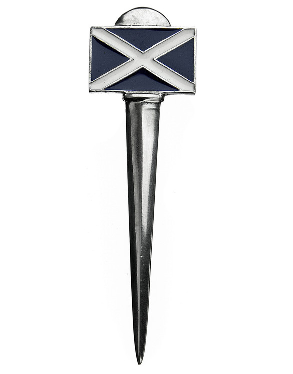 Saltire Kilt Pin