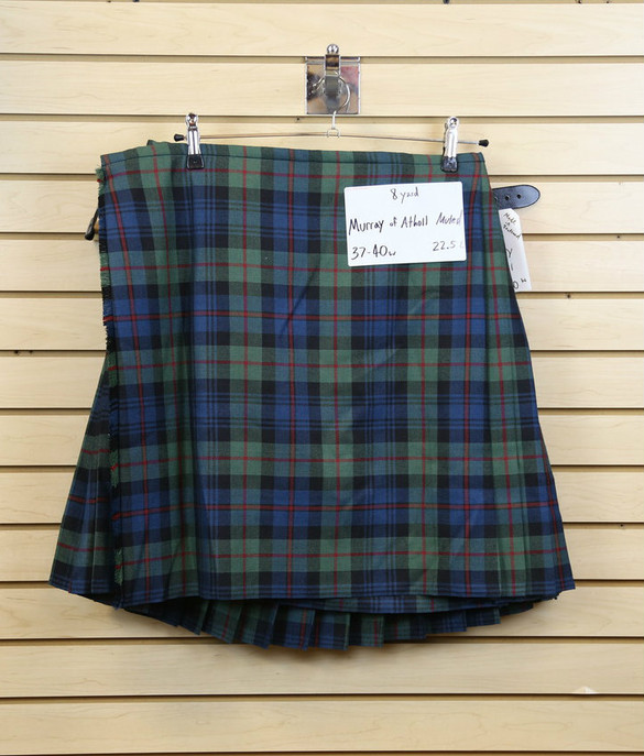 New 8 Yard Kilt: Murray of Atholl Muted 37-40W - 22.5L