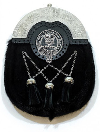 Black Clan Badge Dress Sporran