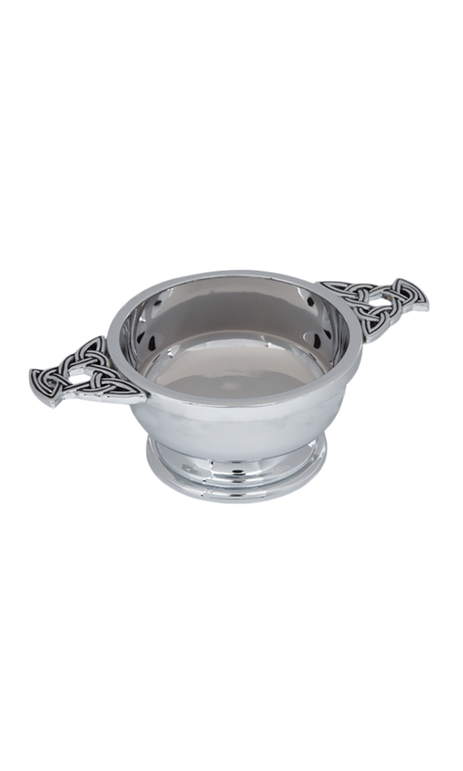 Celtic Chrome Plated Quaich 2.5"