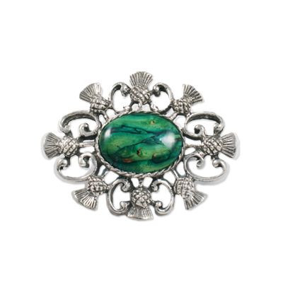 Heathergems Alyth Thistle Brooch