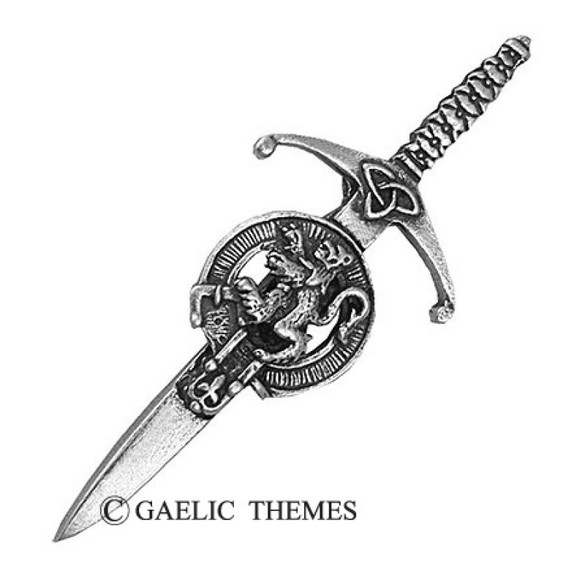 Rampant Lion Crest Kilt Pin